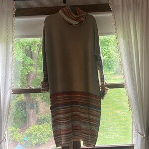 Anthropologie Multicolor Striped Long Sleeve Dress
